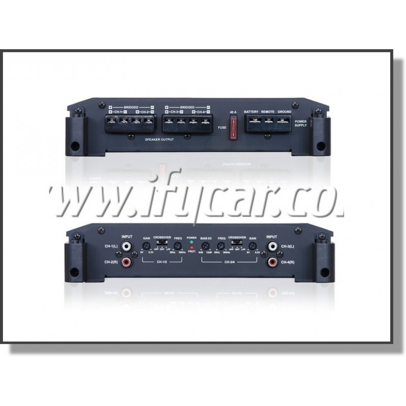 Amplificateur Voiture Alpine BBX-F1200 - 4 Canaux 600W Max - Filtres HP/Bass Et EQ